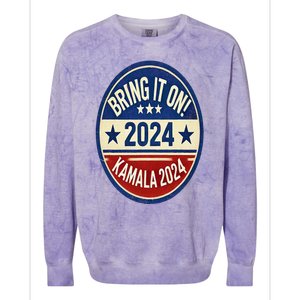 Bring It On Kamala Harris 2024 Colorblast Crewneck Sweatshirt