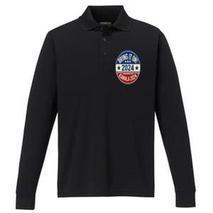 Bring It On Kamala Harris 2024 Performance Long Sleeve Polo