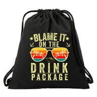 Blame It On The Cruise Package Cruise Cruising Matching Drawstring Bag