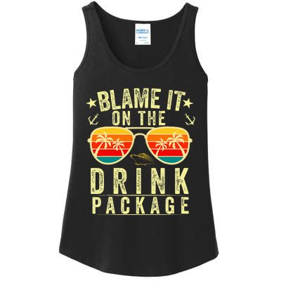 Blame It On The Cruise Package Cruise Cruising Matching Ladies Essential Tank