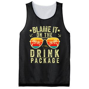 Blame It On The Cruise Package Cruise Cruising Matching Mesh Reversible Basketball Jersey Tank