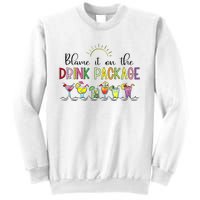 Blame It On the Drink Package Funny Cruise Cruising Cruiser Sweatshirt