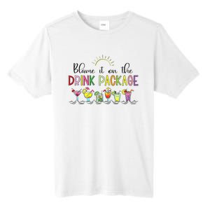 Blame It On the Drink Package Funny Cruise Cruising Cruiser Tall Fusion ChromaSoft Performance T-Shirt