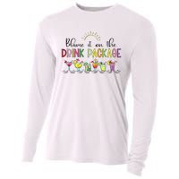 Blame It On the Drink Package Funny Cruise Cruising Cruiser Cooling Performance Long Sleeve Crew