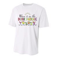 Blame It On the Drink Package Funny Cruise Cruising Cruiser Performance Sprint T-Shirt