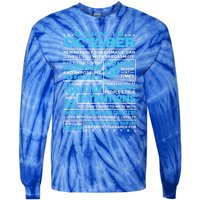 Born In October Libra Horoscope Birthday Funny Gift Tie-Dye Long Sleeve Shirt