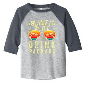 Blame It On The Cruise Package Cruise Cruising Matching Toddler Fine Jersey T-Shirt