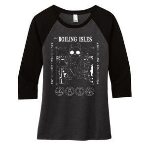 B.O.I.L.I.N.G I.S.L.E.S Owl House Love Christmas Trendy Women's Tri-Blend 3/4-Sleeve Raglan Shirt