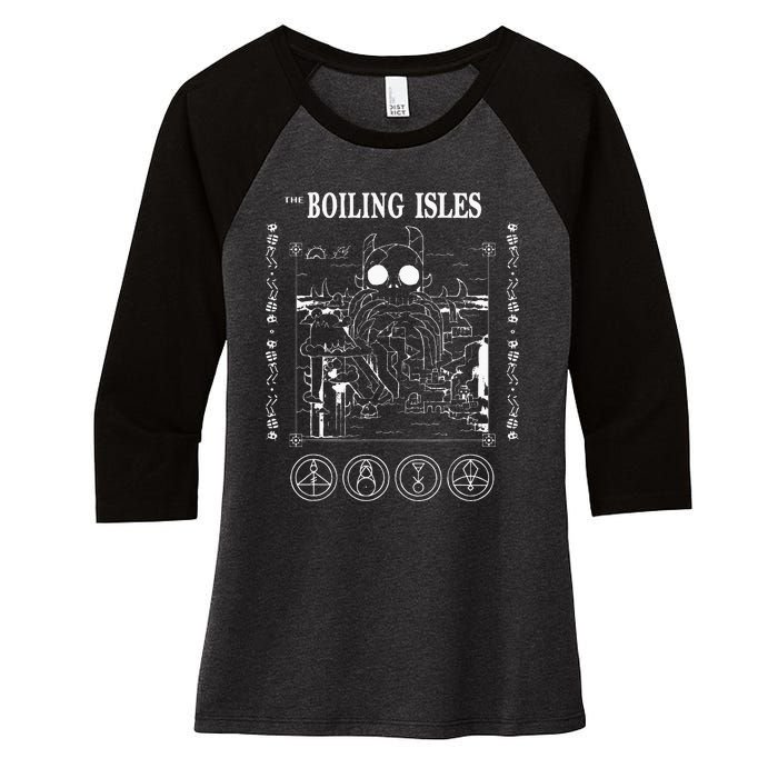 B.O.I.L.I.N.G I.S.L.E.S Owl House Love Christmas Trendy Women's Tri-Blend 3/4-Sleeve Raglan Shirt