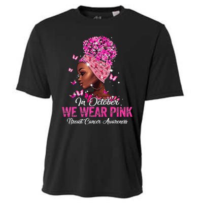 black  in october we wear pink breast cancer awareness Cooling Performance Crew T-Shirt