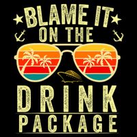 Blame It On The Cruise Package Cruise Cruising Matching Drawstring Bag