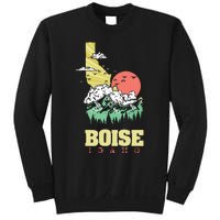 Boise Idaho Outdoors Nature Mountains Vintage State Pride Sweatshirt