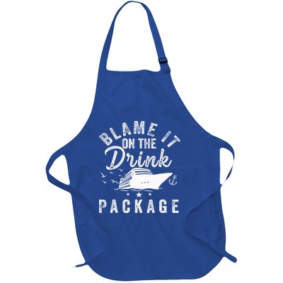 Blame It On The Drink Package  Full-Length Apron With Pockets