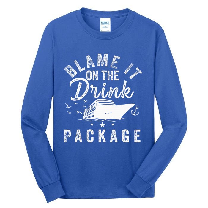 Blame It On The Drink Package  Tall Long Sleeve T-Shirt