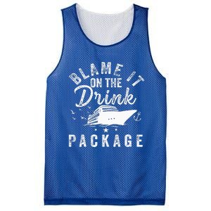 Blame It On The Drink Package  Mesh Reversible Basketball Jersey Tank