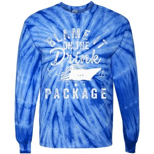 Blame It On The Drink Package  Tie-Dye Long Sleeve Shirt