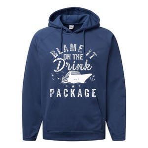 Blame It On The Drink Package  Performance Fleece Hoodie