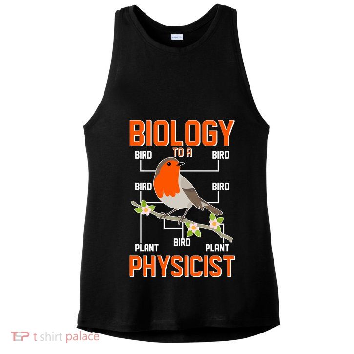 Biology To A Physicist Bird Biagram  Ladies PosiCharge Tri-Blend Wicking Tank
