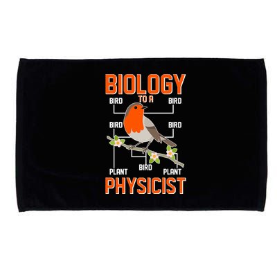 Biology To A Physicist Bird Biagram  Microfiber Hand Towel