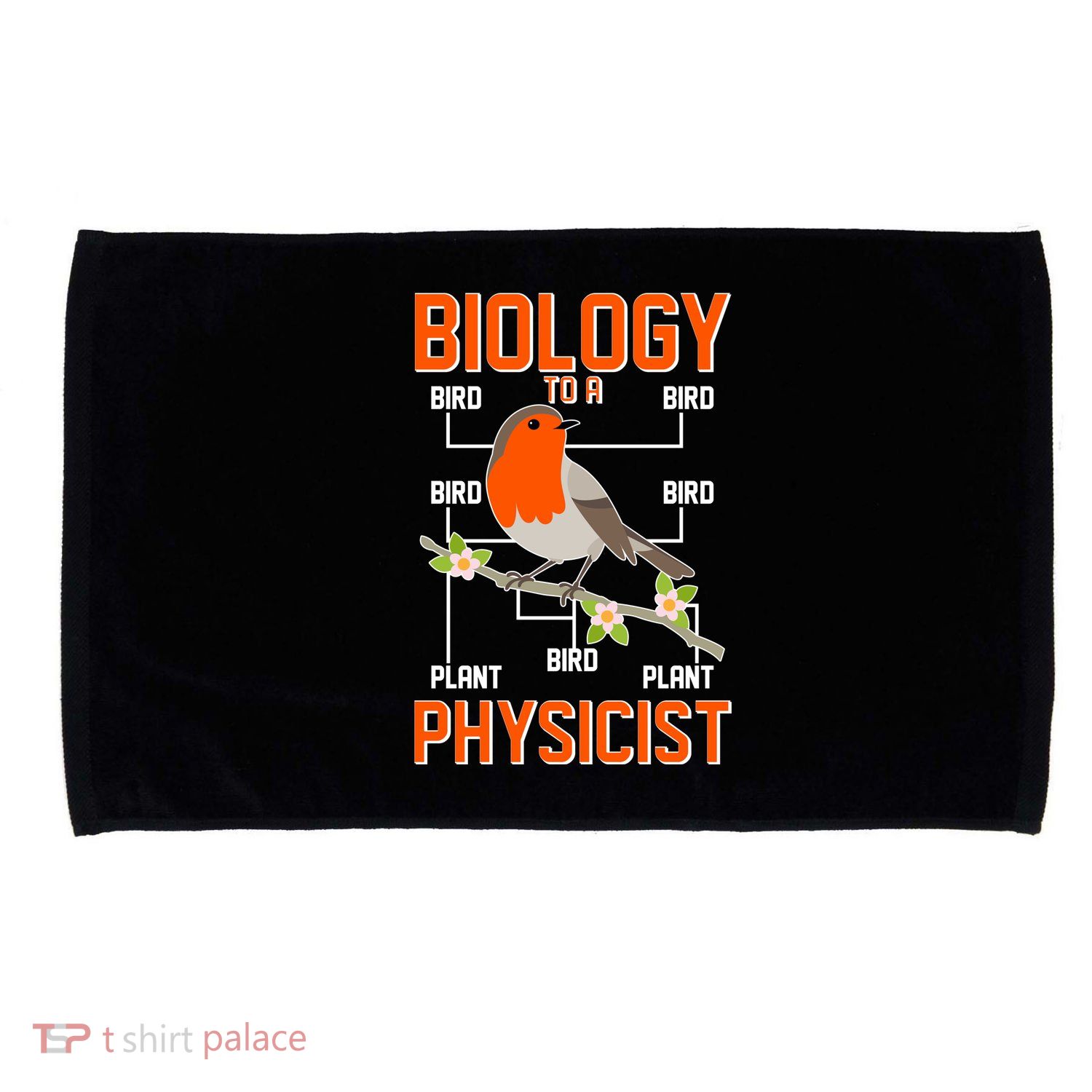 Biology To A Physicist Bird Biagram  Microfiber Hand Towel