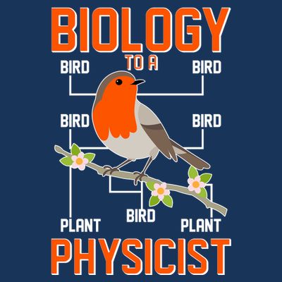 Biology To A Physicist Bird Biagram  T-Shirt