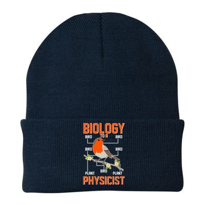 Biology To A Physicist Bird Biagram  Knit Cap Winter Beanie