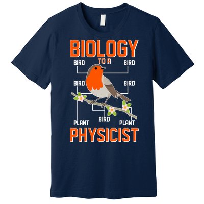 Biology To A Physicist Bird Biagram  Premium T-Shirt