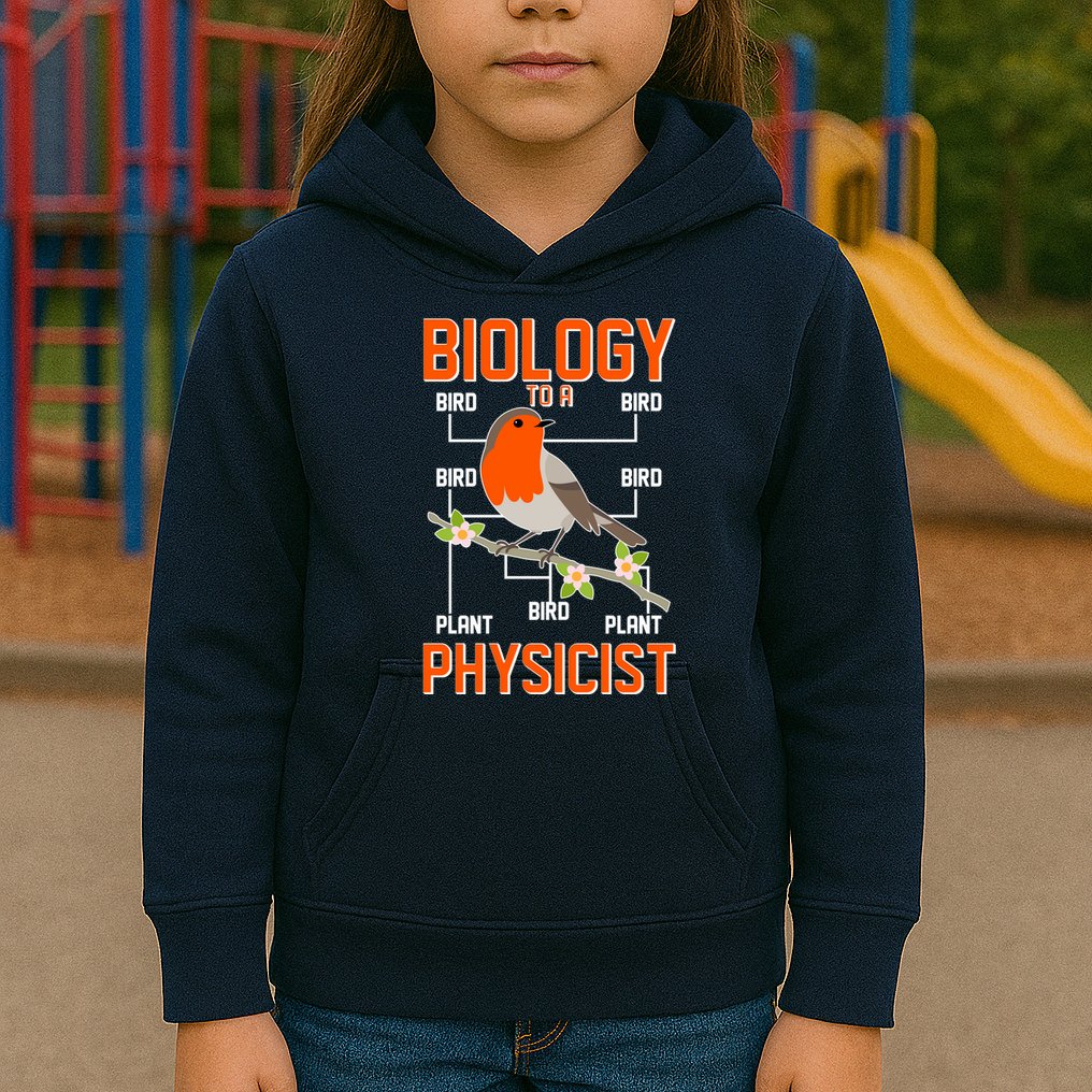 Biology To A Physicist Bird Biagram  Kids Hoodie