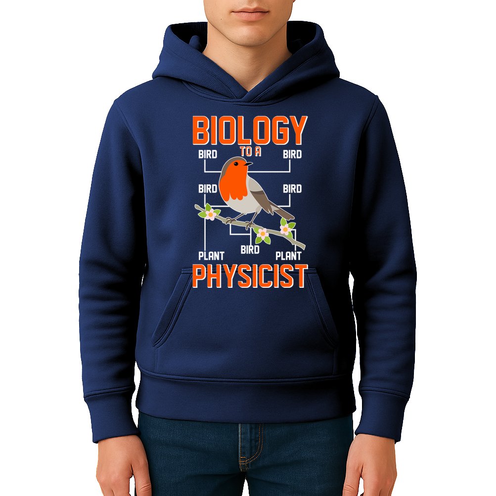 Biology To A Physicist Bird Biagram  Kids Hoodie
