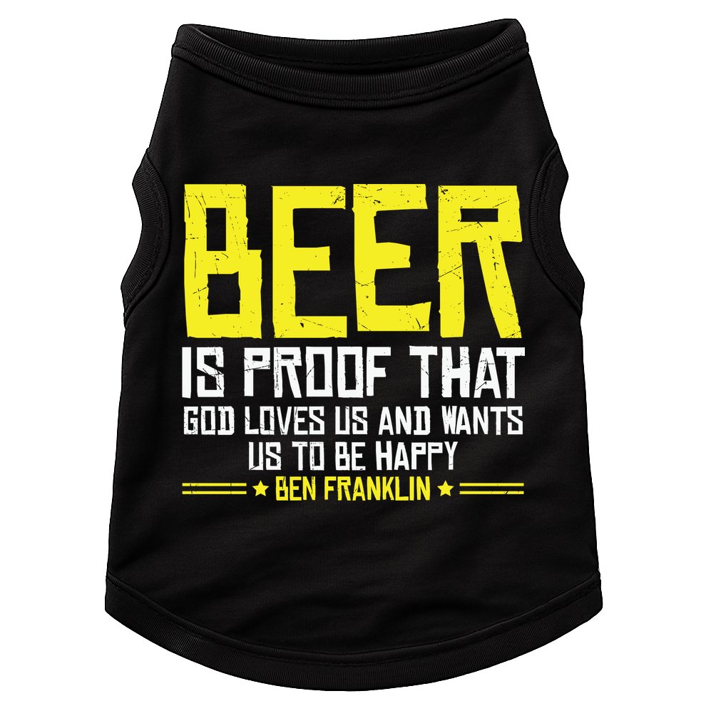 Beer Is Proof That God Drinking Team Beer Gift Doggie Tank
