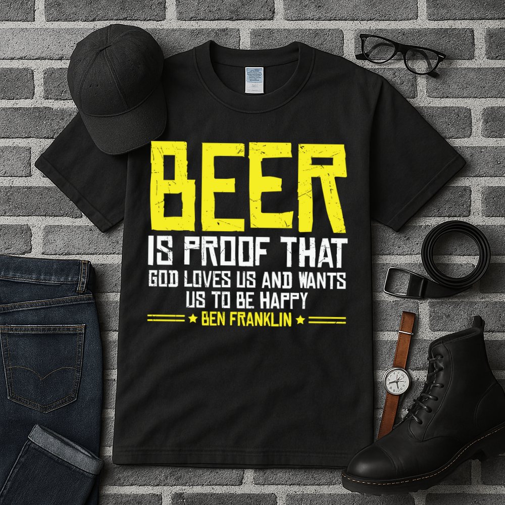 Beer Is Proof That God Drinking Team Beer Gift Tall T-Shirt