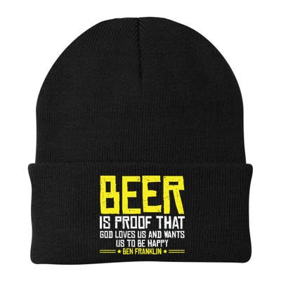 Beer Is Proof That God Drinking Team Beer Gift Beanie