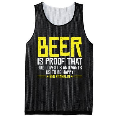 Beer Is Proof That God Drinking Team Beer Gift Mesh Reversible Basketball Jersey Tank