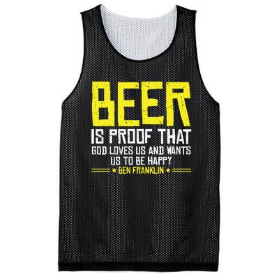 Beer Is Proof That God Drinking Team Beer Gift Mesh Reversible Basketball Jersey Tank