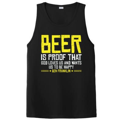 Beer Is Proof That God Drinking Team Beer Gift PosiCharge Competitor Tank