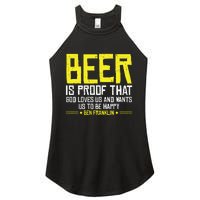 Beer Is Proof That God Drinking Team Beer Gift Women's Perfect Tri Rocker Tank