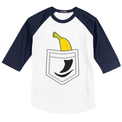 Banana In Pocket Banana Lover Baseball Sleeve Shirt