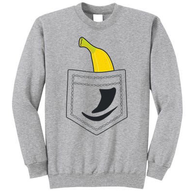 Banana In Pocket Banana Lover Tall Sweatshirt