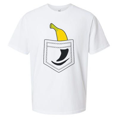 Banana In Pocket Banana Lover Sueded Cloud Jersey T-Shirt