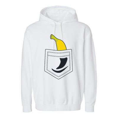 Banana In Pocket Banana Lover Garment-Dyed Fleece Hoodie