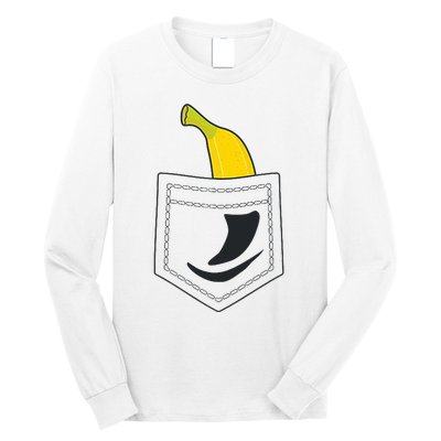 Banana In Pocket Banana Lover Long Sleeve Shirt