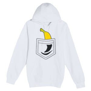 Banana In Pocket Banana Lover Premium Pullover Hoodie