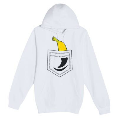 Banana In Pocket Banana Lover Premium Pullover Hoodie