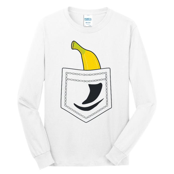 Banana In Pocket Banana Lover Tall Long Sleeve T-Shirt