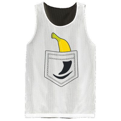 Banana In Pocket Banana Lover Mesh Reversible Basketball Jersey Tank