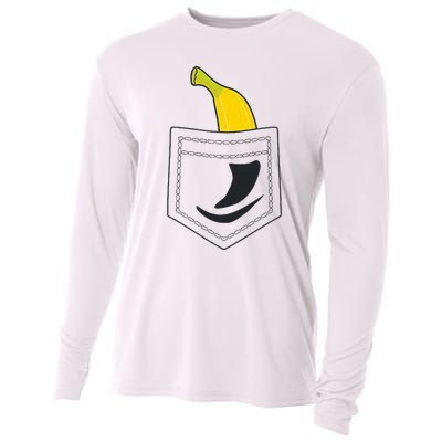 Banana In Pocket Banana Lover Cooling Performance Long Sleeve Crew