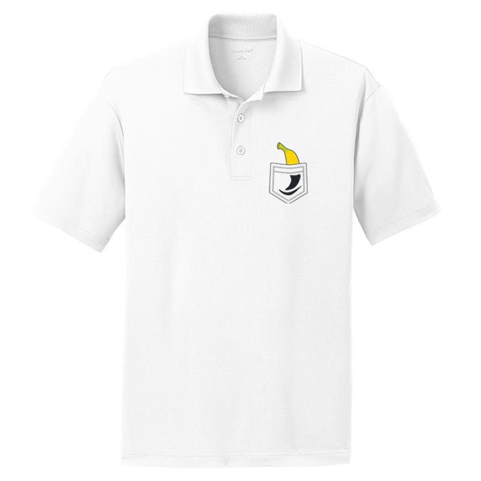 Banana In Pocket Banana Lover PosiCharge RacerMesh Polo