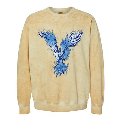 Blue Ice Phoenix Royal Phoenix Blue Colorblast Crewneck Sweatshirt