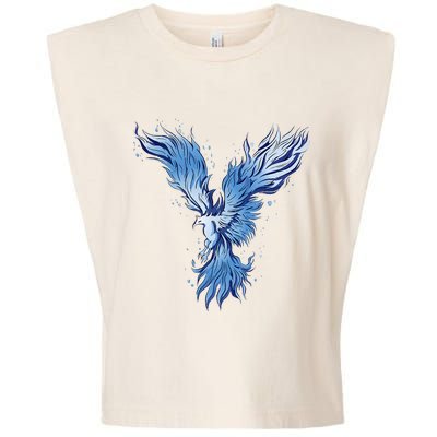 Blue Ice Phoenix Royal Phoenix Blue Garment-Dyed Women's Muscle Tee