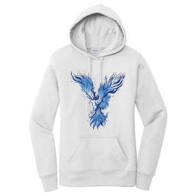 Blue Ice Phoenix Royal Phoenix Blue Women's Pullover Hoodie